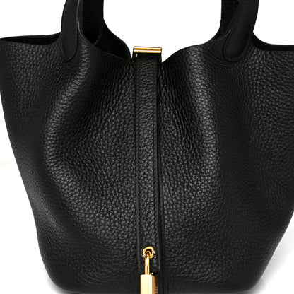 Hermes Taurillon Clemence Picotin Lock 18 PM Black 8 of 11