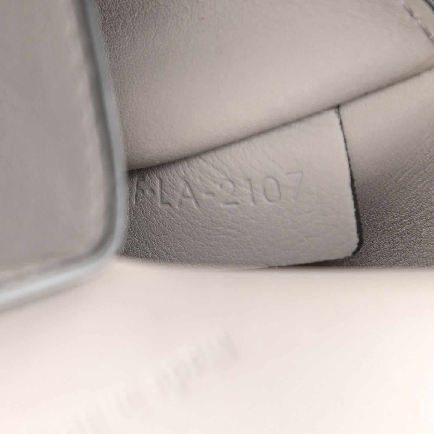 Calfskin Medium Tri-Fold Bag Pearl Grey