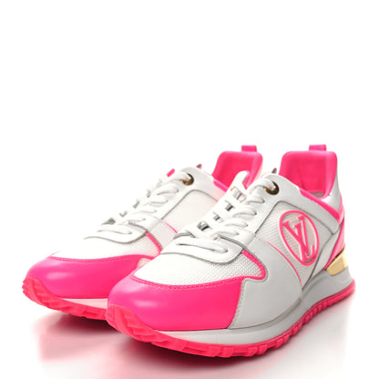 Louis Vuitton Calfskin Mesh Run Away Sneakers 37.5 Rose 3 of 8