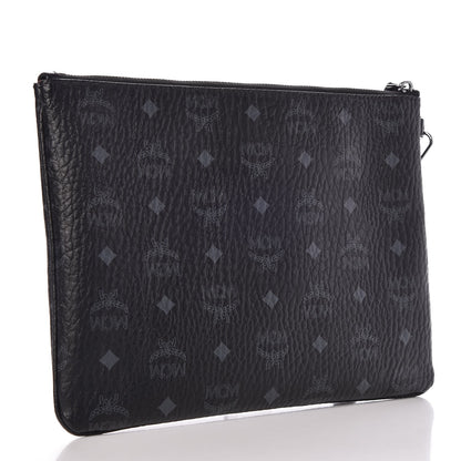 MCM Visetos Medium Stark Wristlet Pouch Black 3 of 9