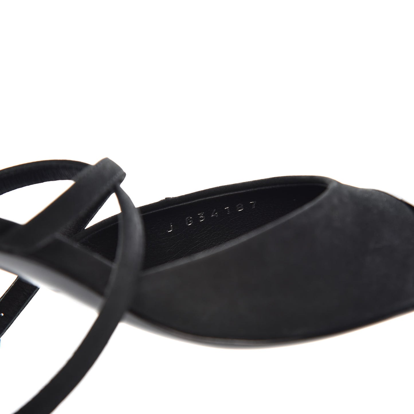 Suede Patent Cap Toe CC Heels 36.5 Black