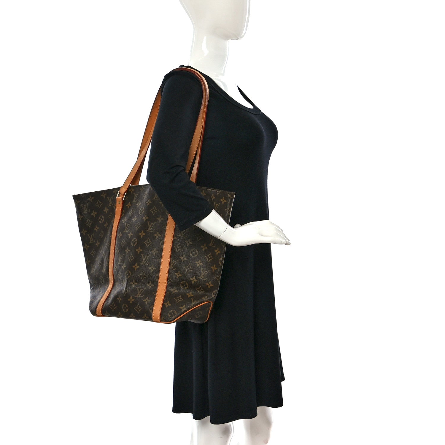 Louis Vuitton Monogram Sac Shopping Tote 2 of 9