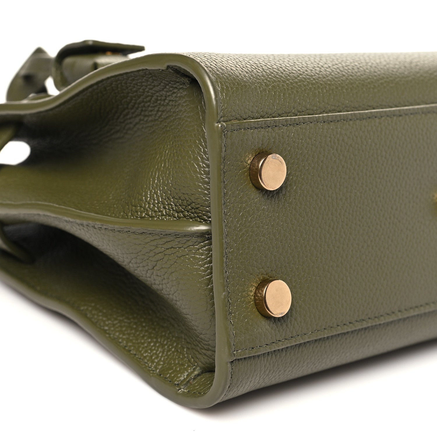 Saint Laurent Grained Calfskin Nano Supple Sac De Jour Loden Green 9 of 10
