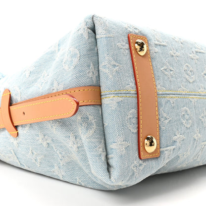 Louis Vuitton Monogram Denim CarryAll PM Sky Blue 9 of 10