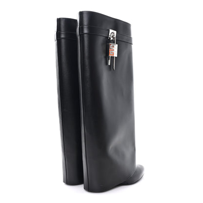 Givenchy Calfskin Shark Lock Pant Boots 39.5 Black 5 of 9