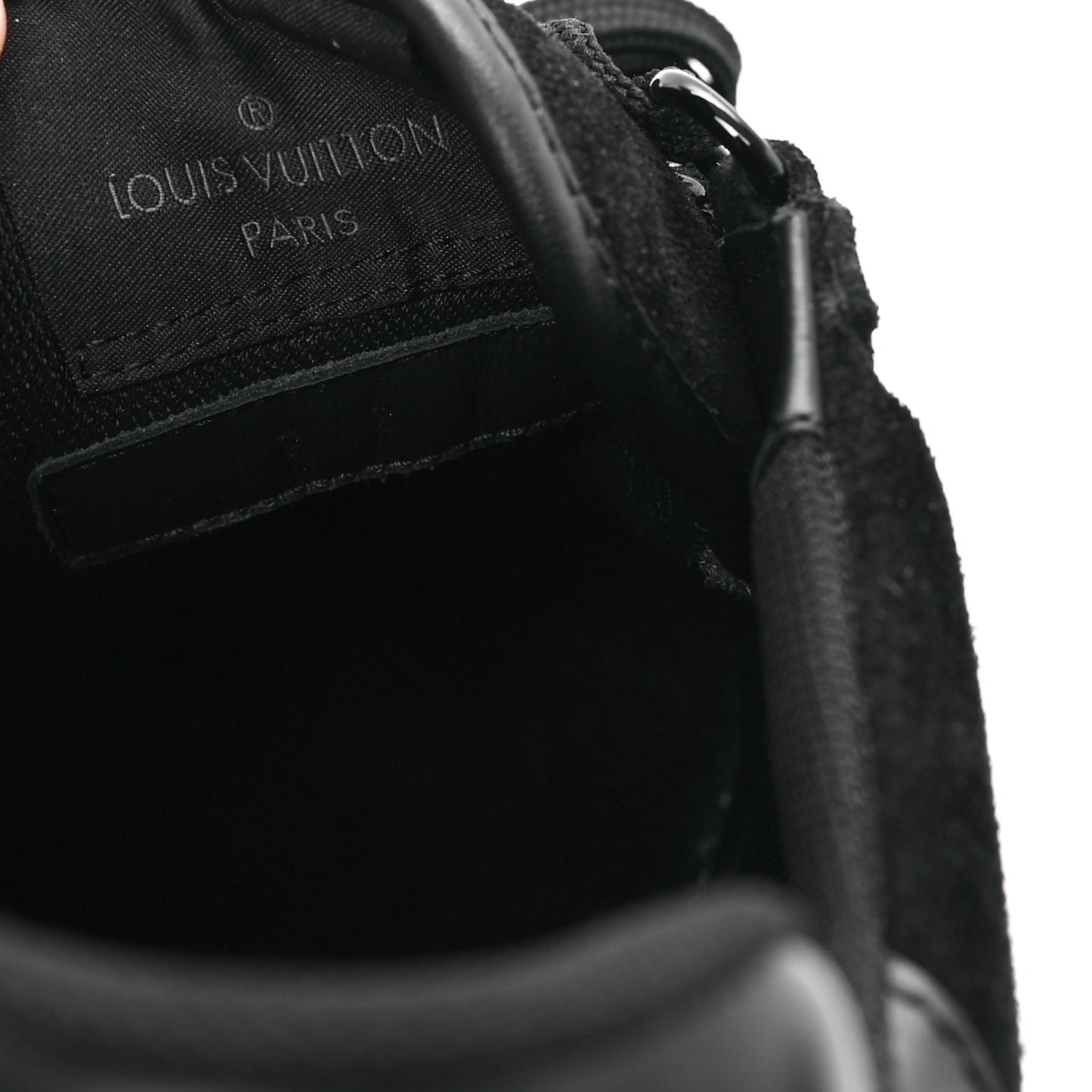 Suede Mens LV Trainer Sneakers 10 Black