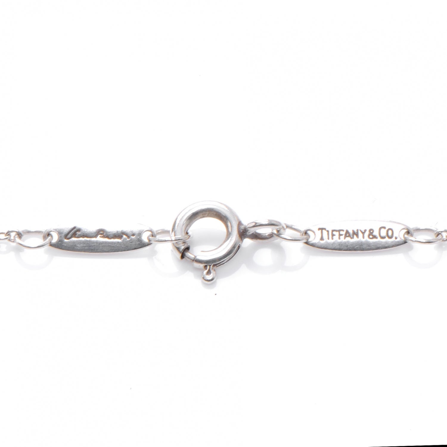 Tiffany Sterling Silver 16mm Elsa Peretti Open Heart Pendant Necklace 5 of 5