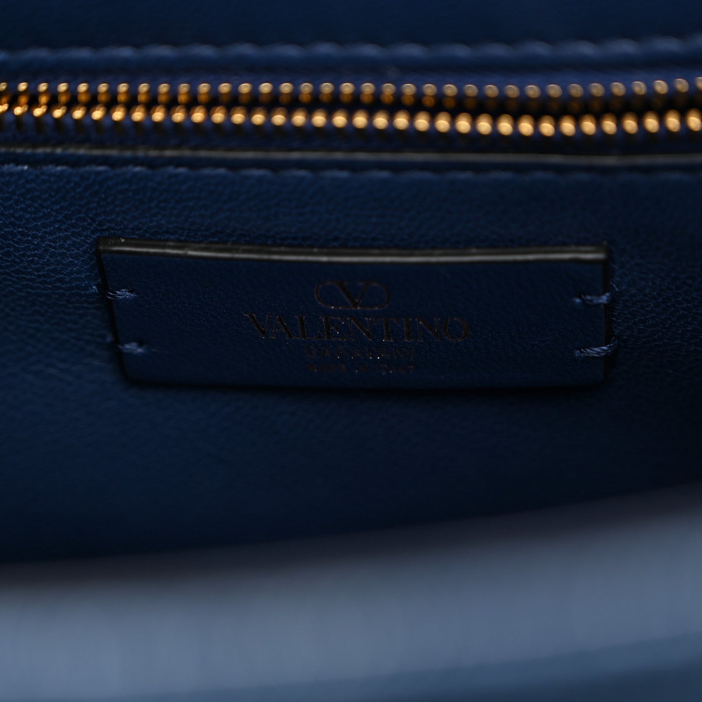 Denim Medium Roman Stud Shoulder Bag Light Denim Selleria