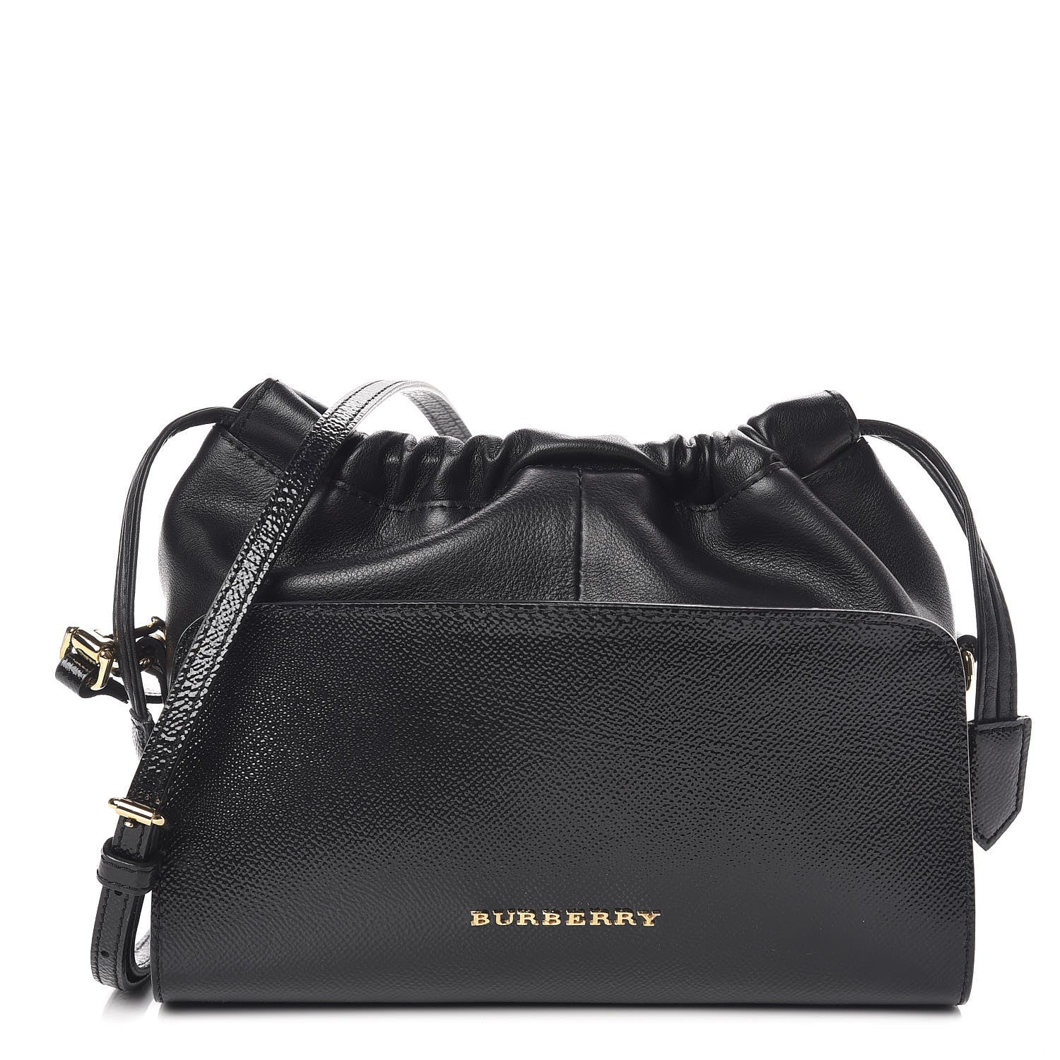 Burberry Patent Grained Calfskin Little Crush Black 1 of 8