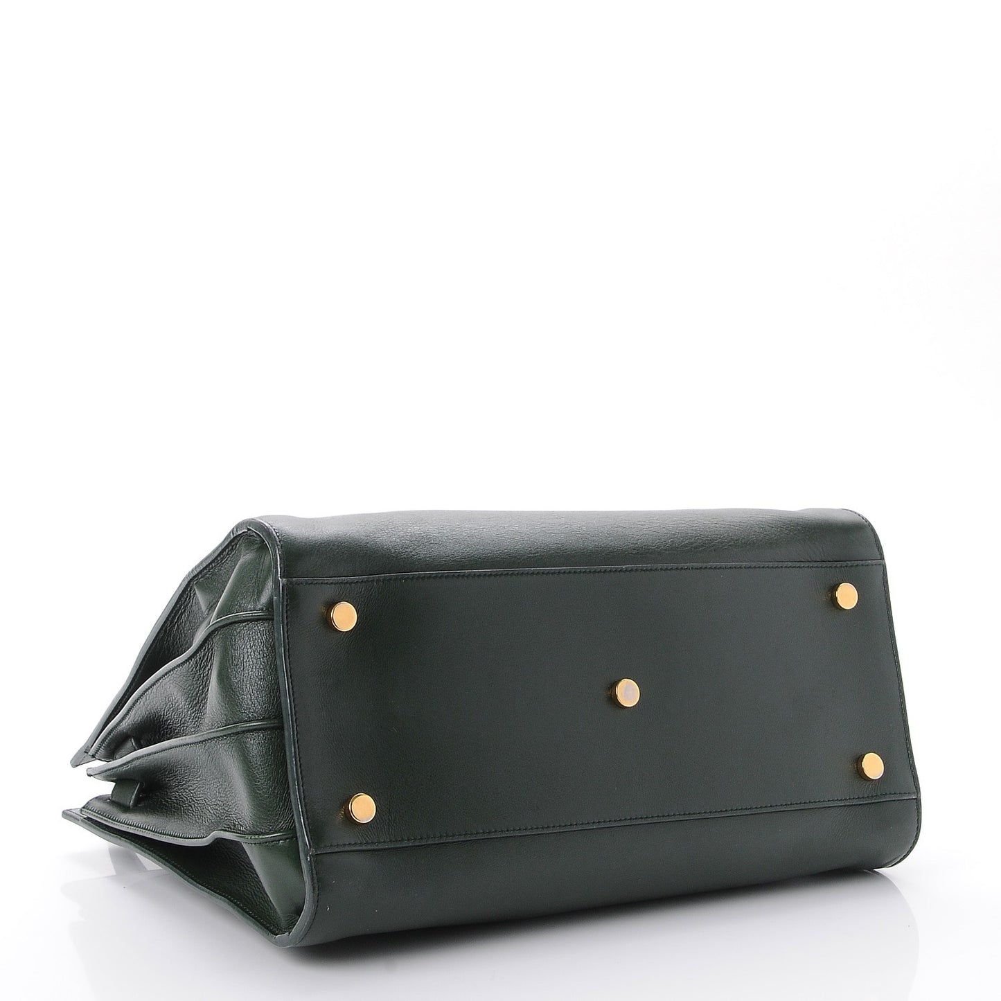 Calfskin Small Sac De Jour Dark Green