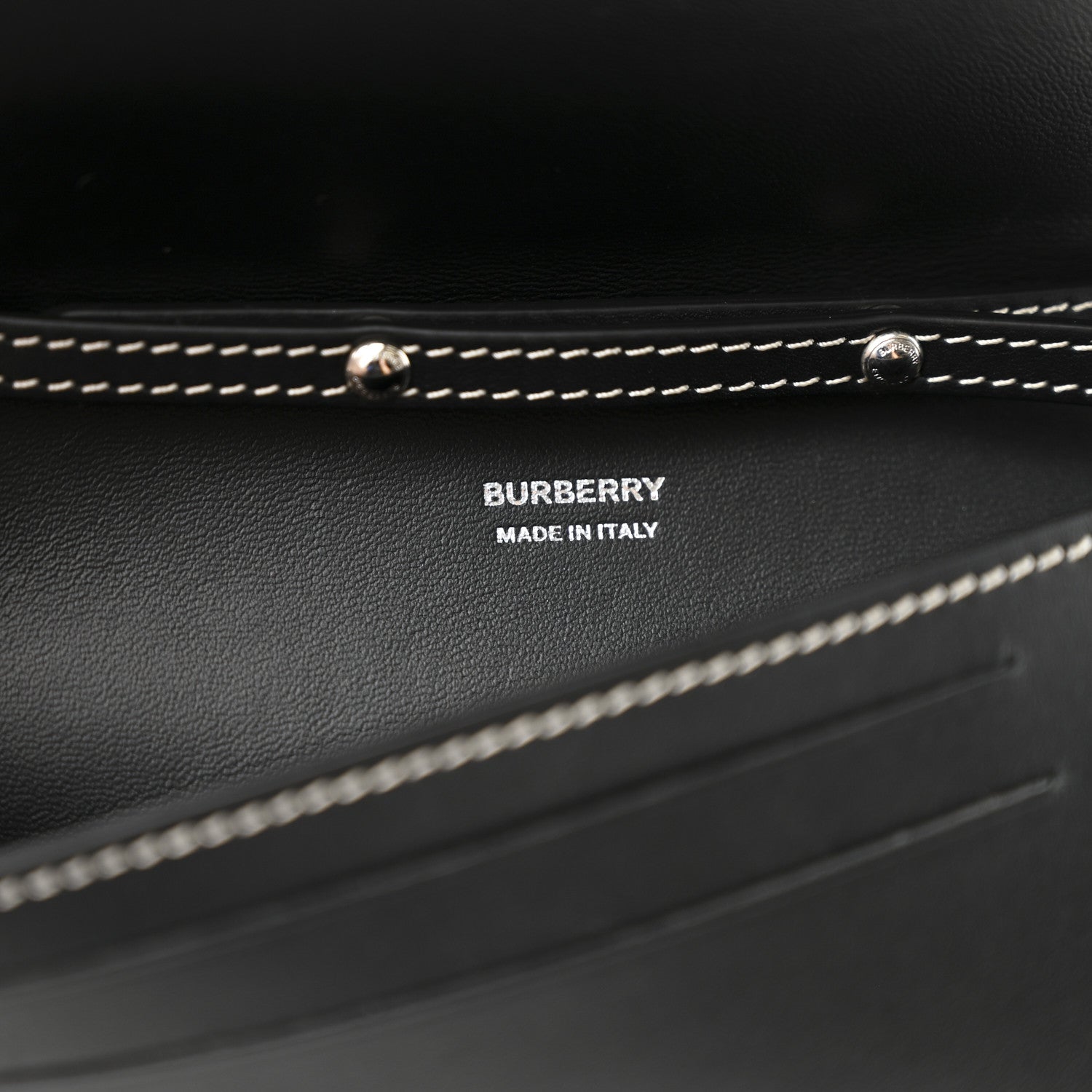 Burberry Canvas Horseferry Print Double Olympia Shoulder Bag Black 7 of 10