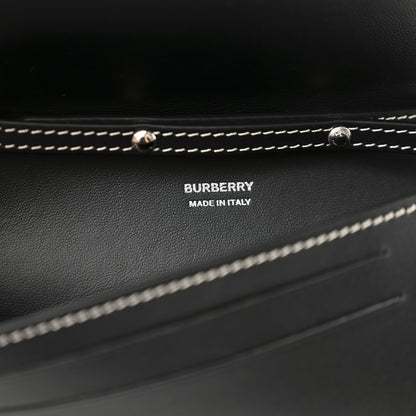 Burberry Canvas Horseferry Print Double Olympia Shoulder Bag Black 7 of 10