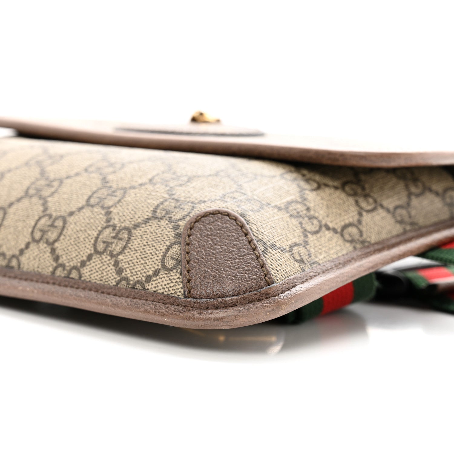 Gucci GG Supreme Monogram Neo Vintage Web Belt Bag Brown 10 of 12