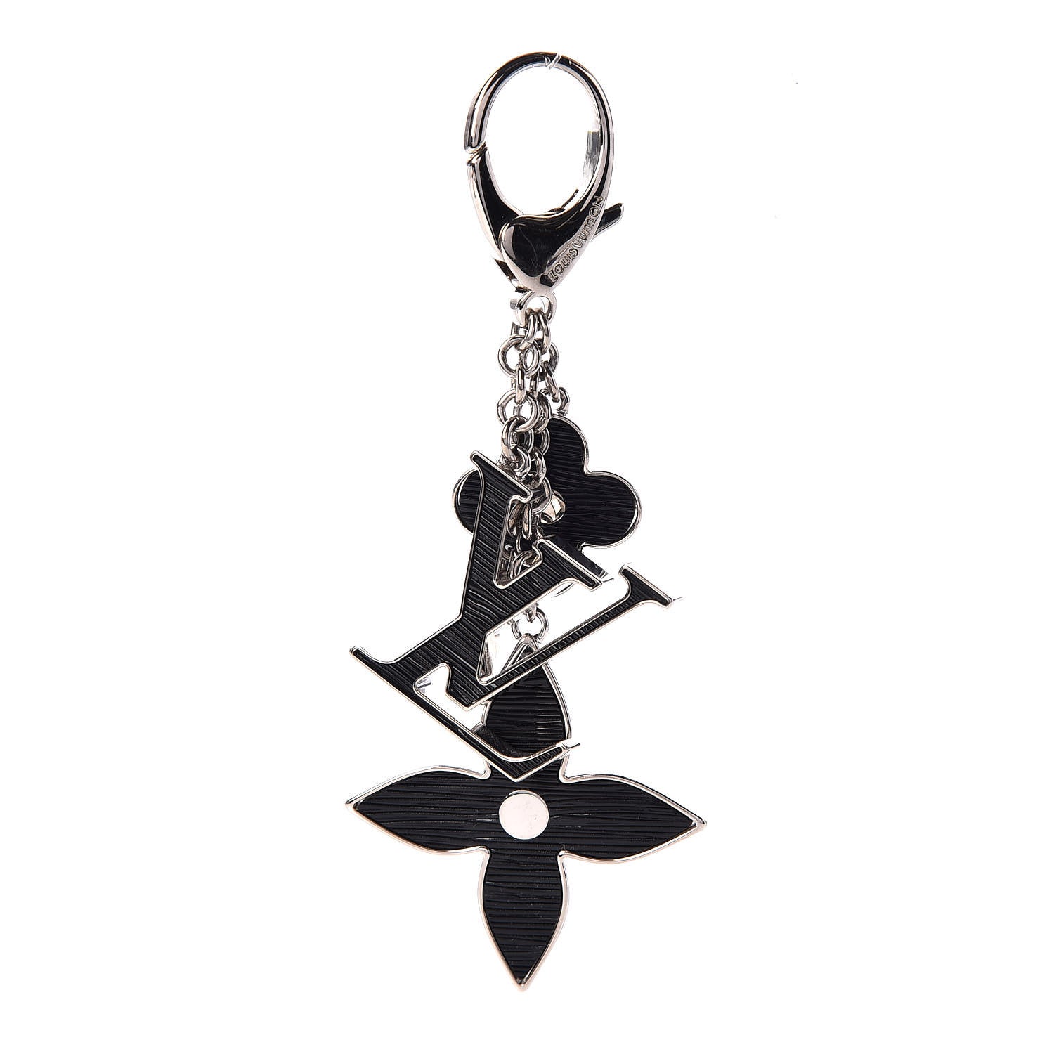 Louis Vuitton Electric Epi Fleur d'Epi Bag Charm Black 1 of 3
