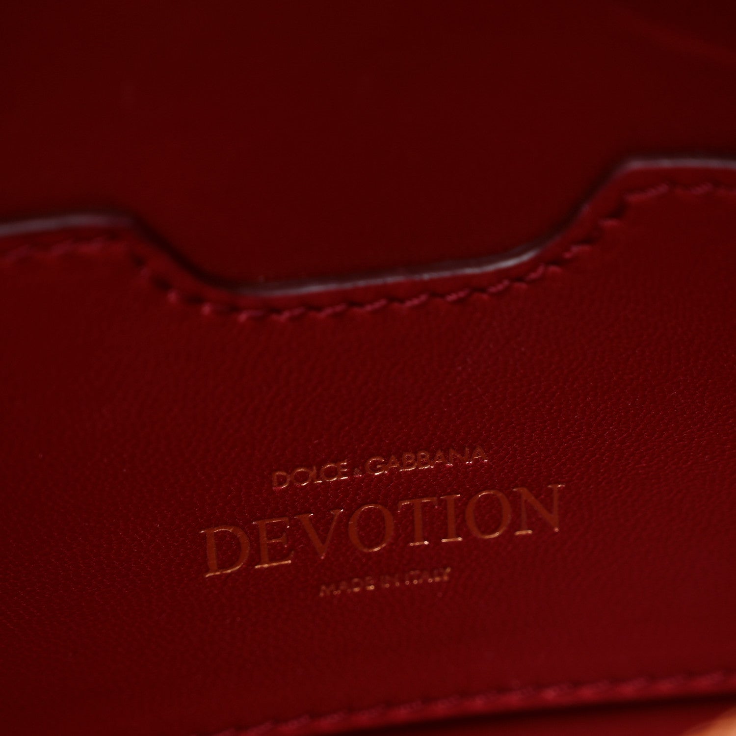 Dolce & Gabbana Calfskin Devotion Crossbody Bag Red 5 of 7