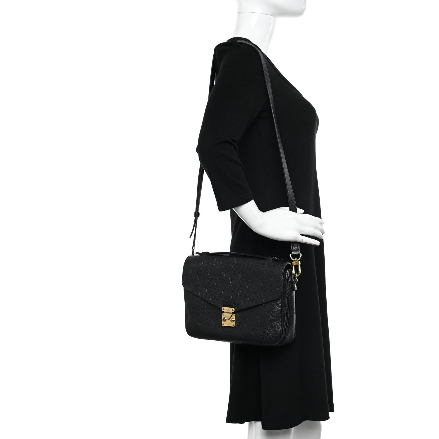 Louis Vuitton Empreinte Pochette Metis Black 2 of 21
