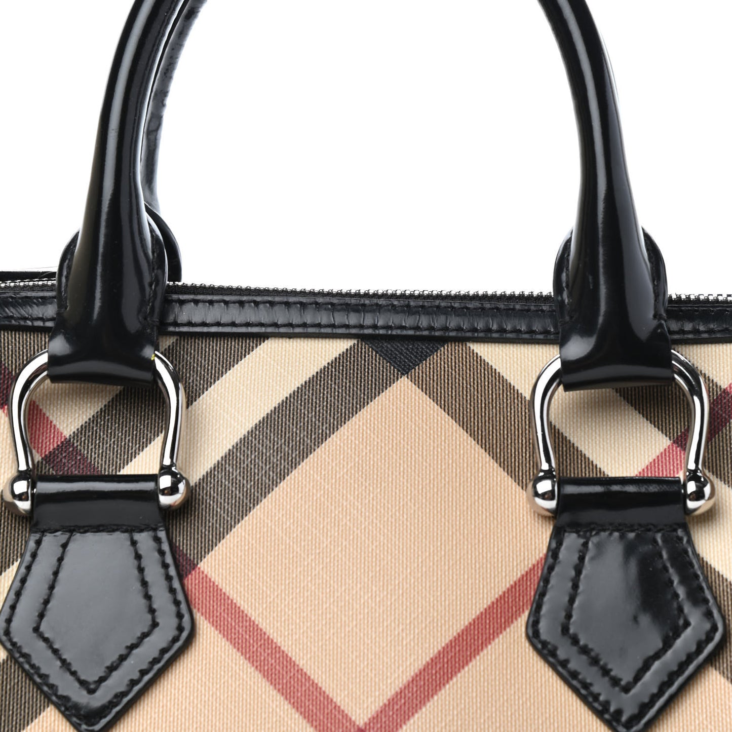 Nova Check Small Chester Bowling Bag Black