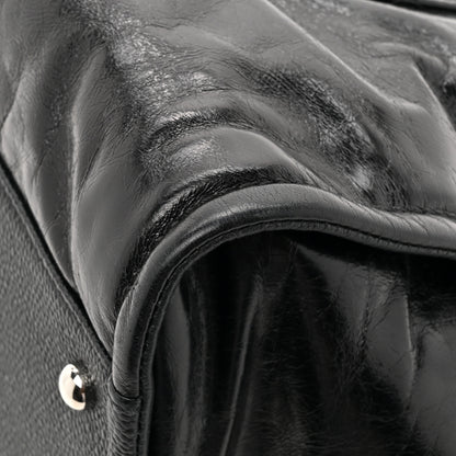 Chanel Glazed Calfskin Medium Deauville Tote Black 13 of 13