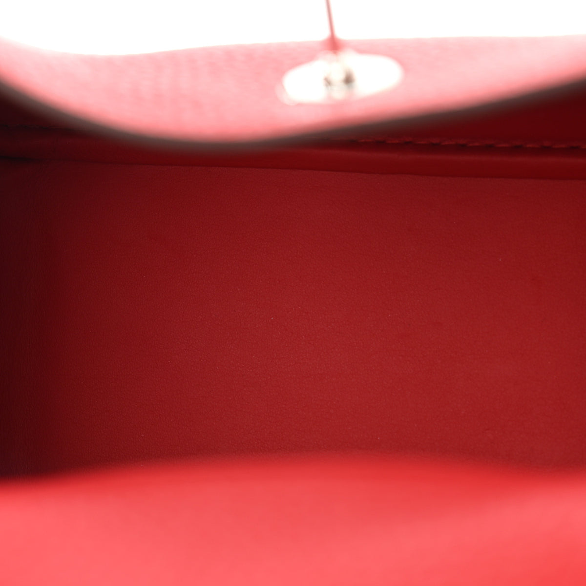 Hermes Taurillon Clemence Mini Lindy 20 Rouge Radieux 5 of 11