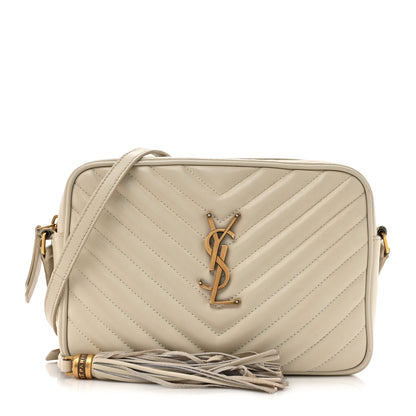 Saint Laurent Calfskin Matelasse Monogram Lou Camera Bag Crema Soft 1 of 18