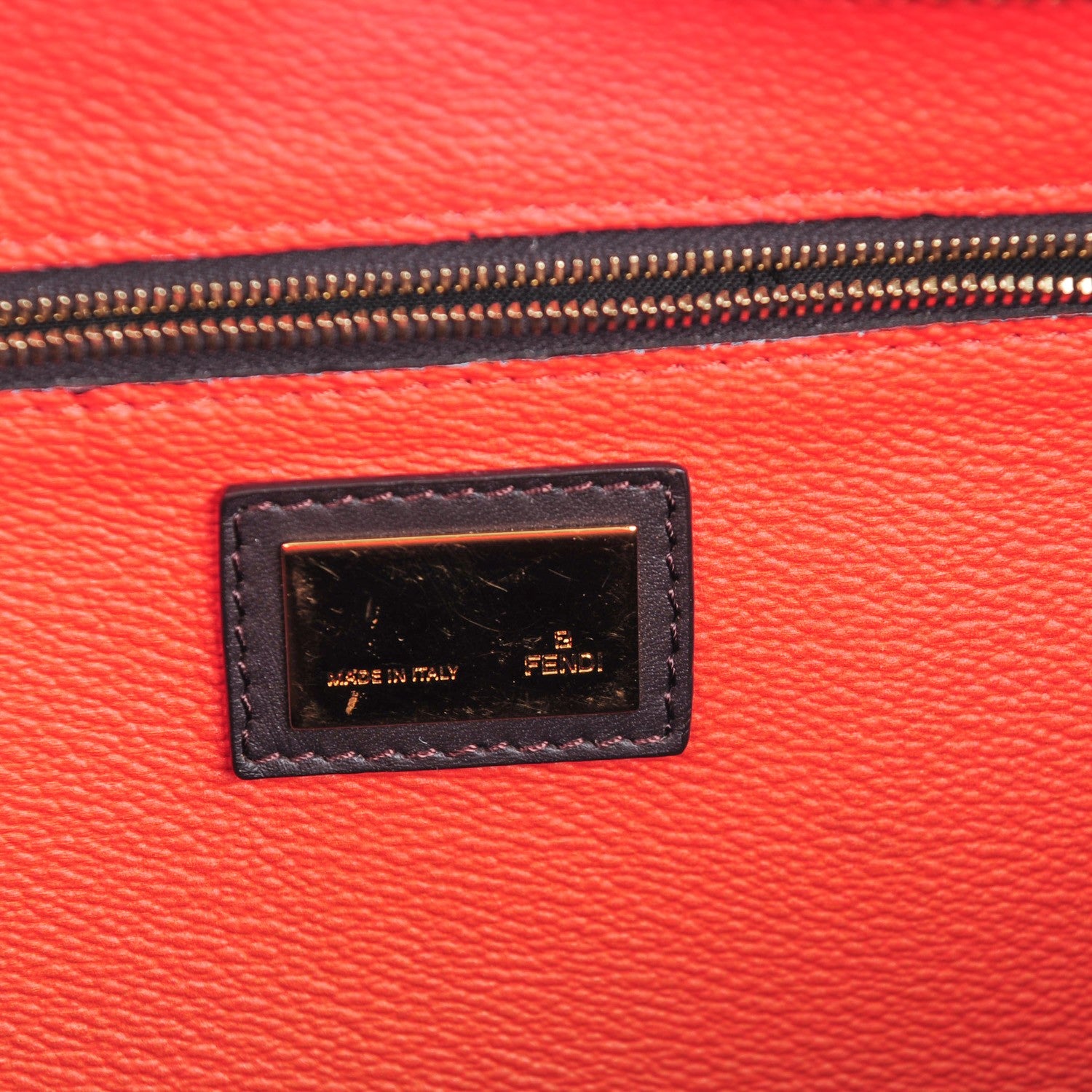 Fendi Zucca Spalmati Ombre Medium Roll Tote Tobacco Papavero 6 of 8