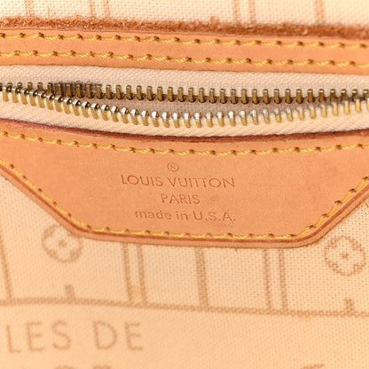 Louis Vuitton Damier Azur Neverfull MM 5 of 9