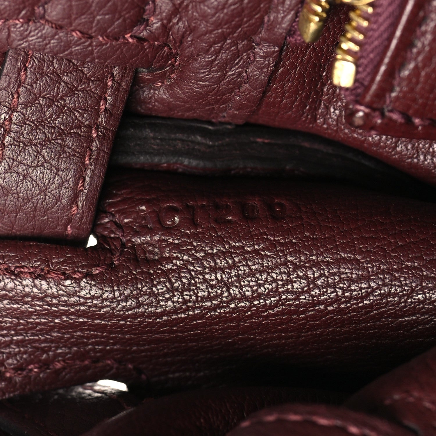 Hermes Togo Kelly Retourne 25 Bordeaux 7 of 11