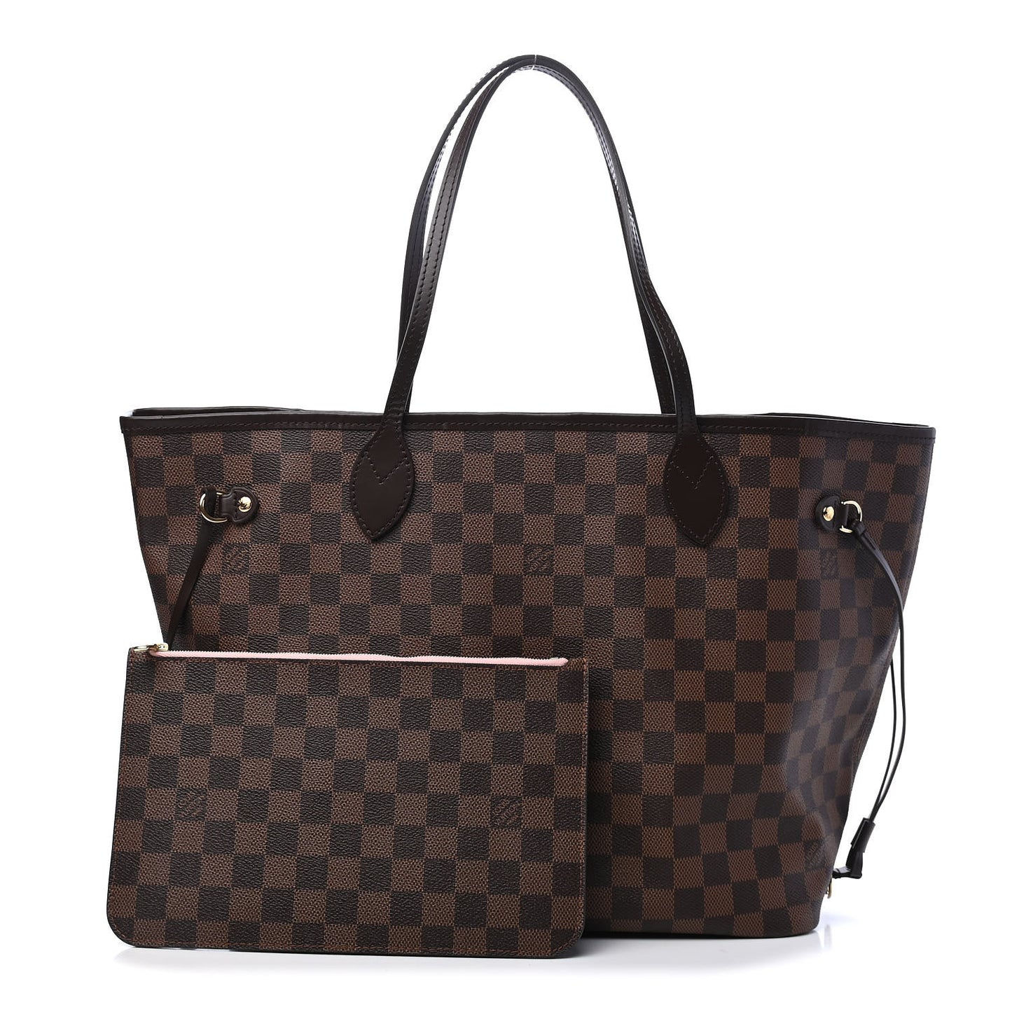 Damier Ebene Neo Neverfull MM Rose Ballerine