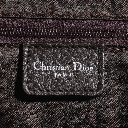 Christian Louboutin CHRISTIAN DIOR Leather Cannage Stitched Tote Dark Brown 6 of 7