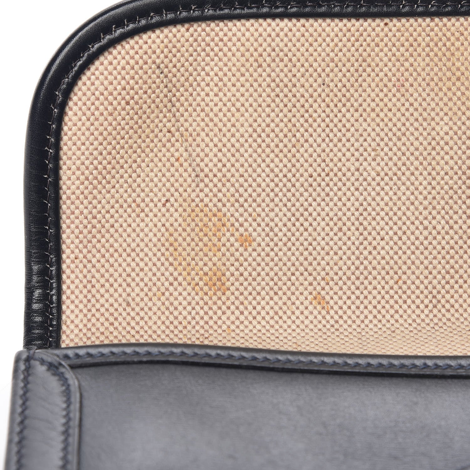 Hermes Box Calf Jige PM Clutch Bleu Marine 21 of 25