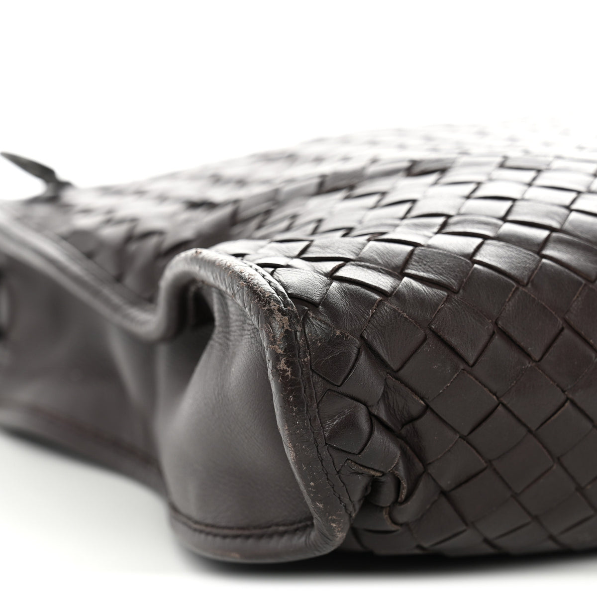 Calfskin Leggero Intrecciato Briefcase Ebano
