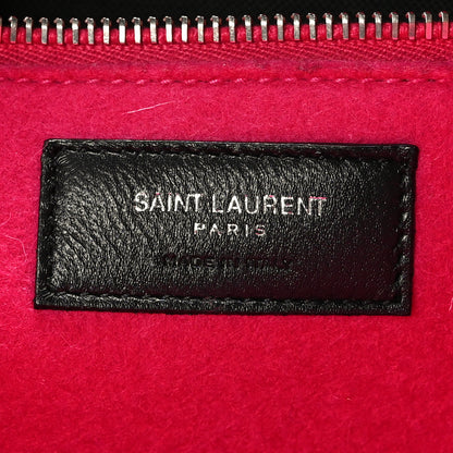 Saint Laurent Wool Rive Gauche Tote Fuchsia 5 of 8