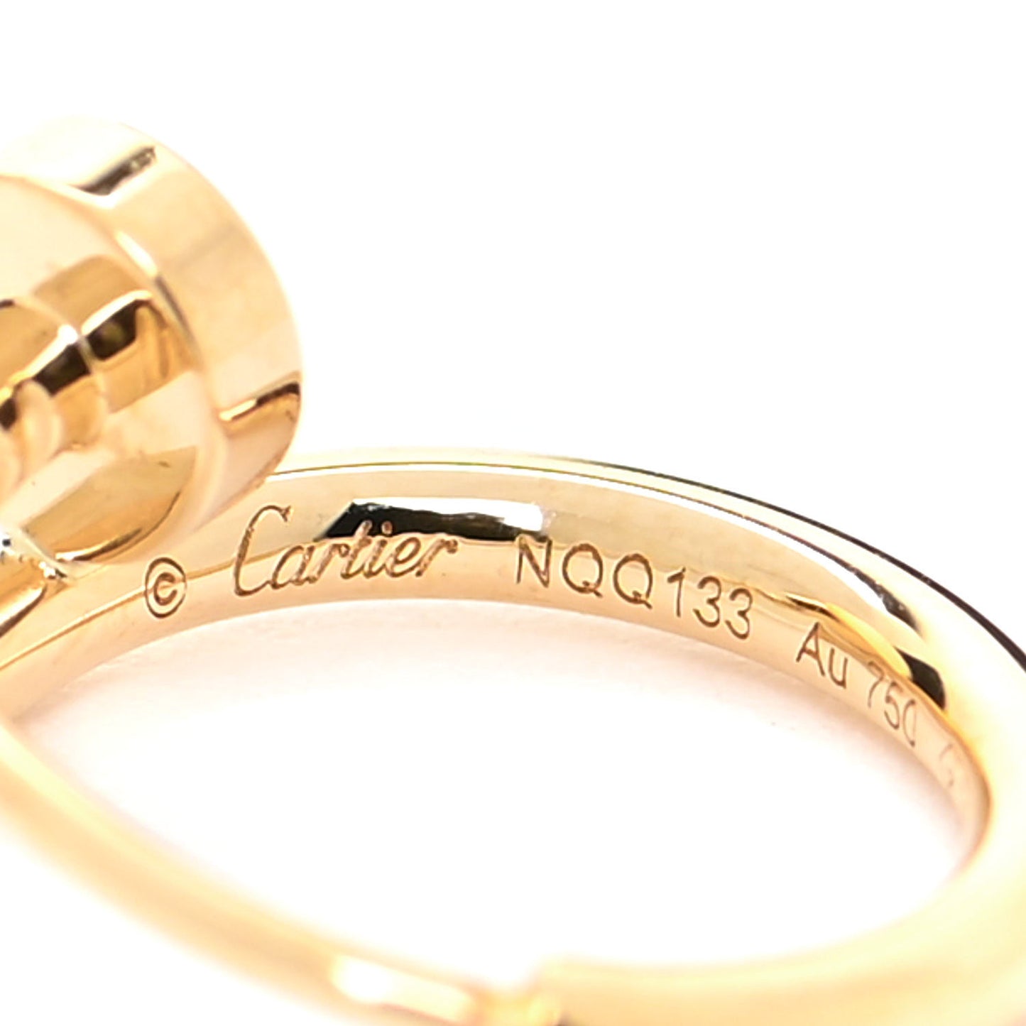 18K Yellow Gold Juste Un Clou Single Hoop Earring
