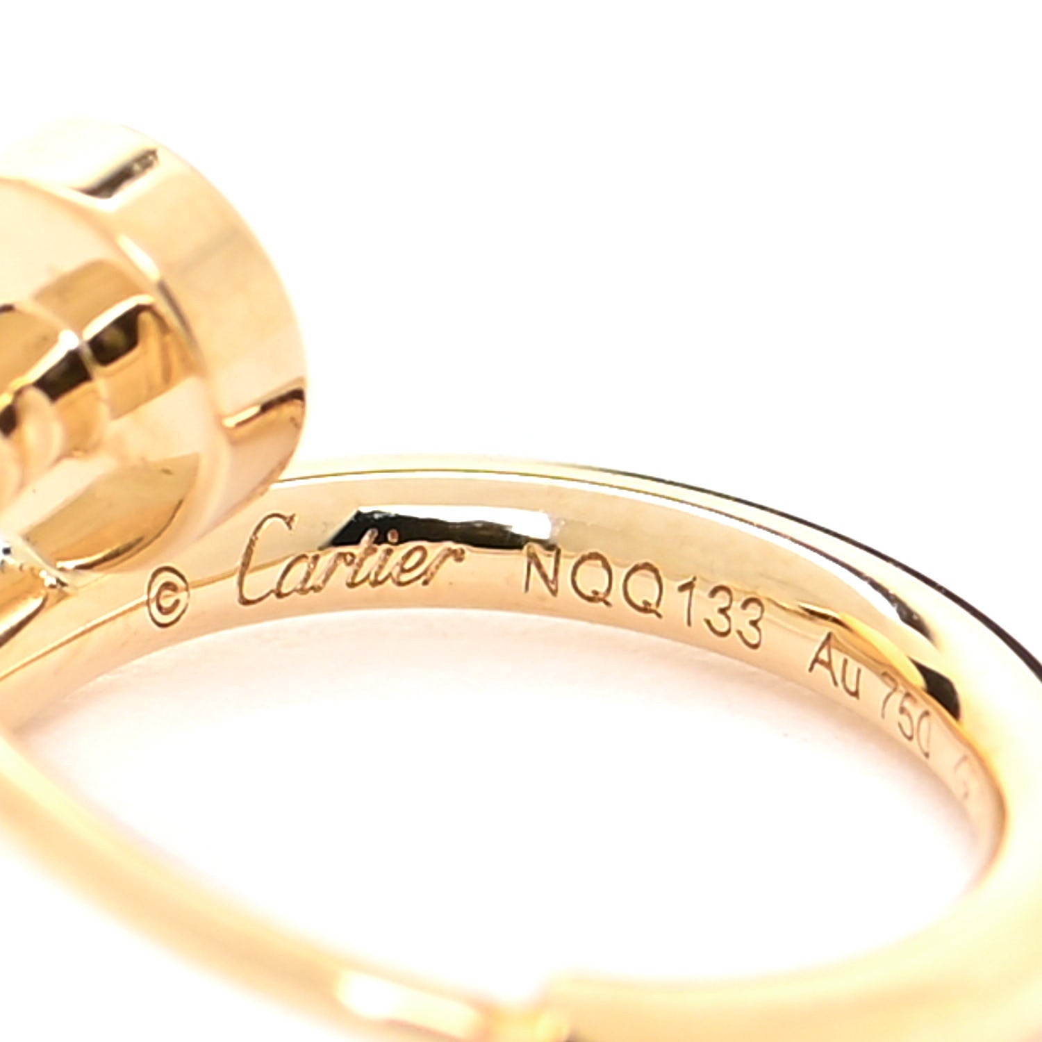 Cartier 18K Yellow Gold Juste Un Clou Single Hoop Earring 4 of 5
