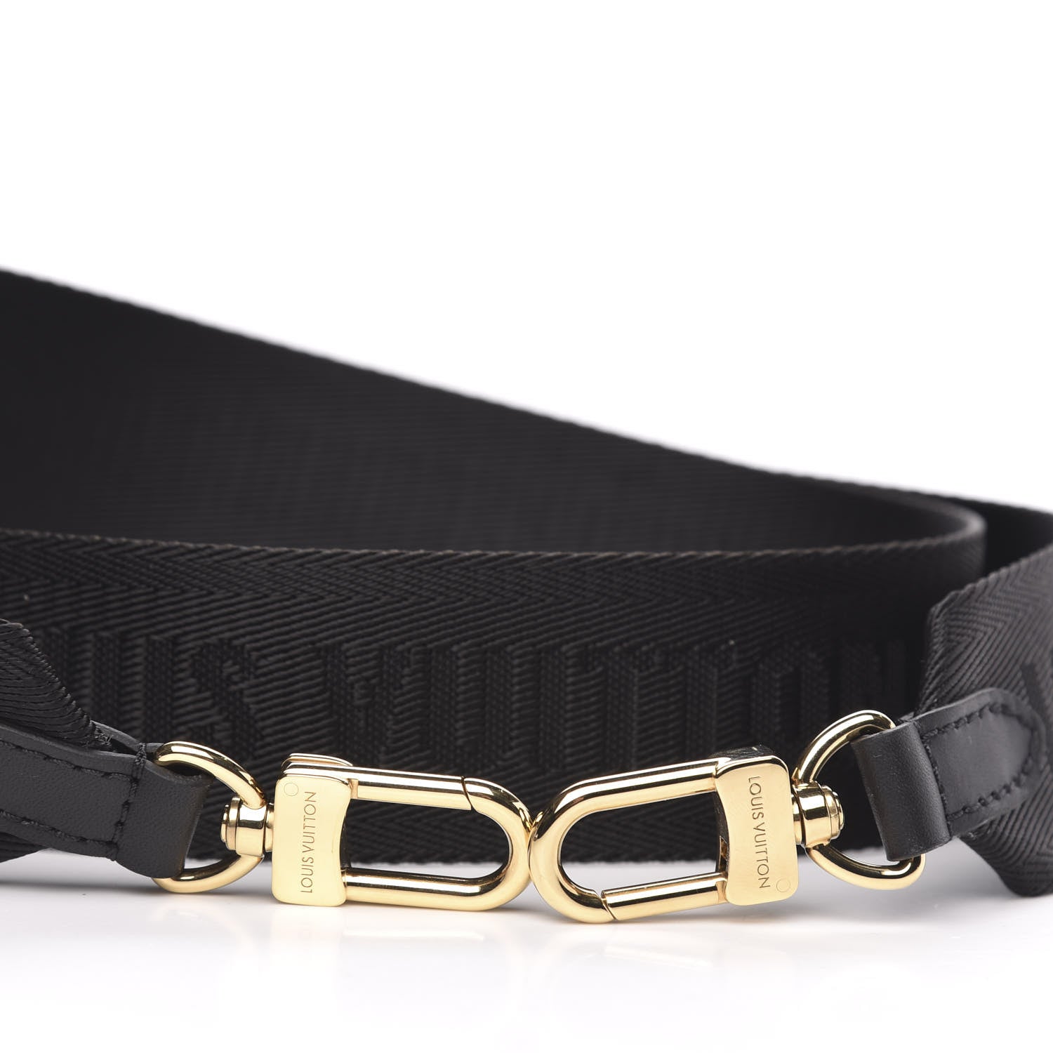 Louis Vuitton Nylon Petite Malle Souple Shoulder Strap Black 3 of 3