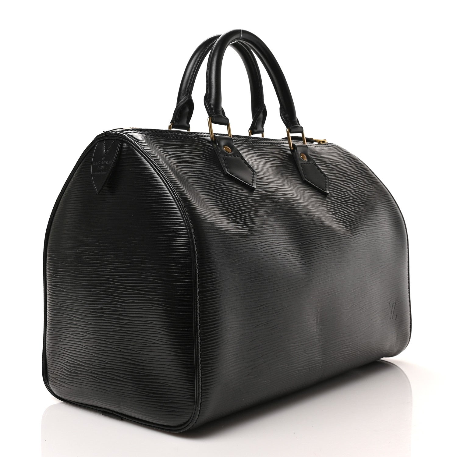 Louis Vuitton Epi Speedy 30 Black 2 of 9