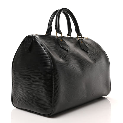 Louis Vuitton Epi Speedy 30 Black 2 of 9