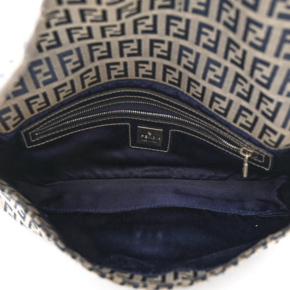 Fendi Zucchino Baguette Navy 5 of 14