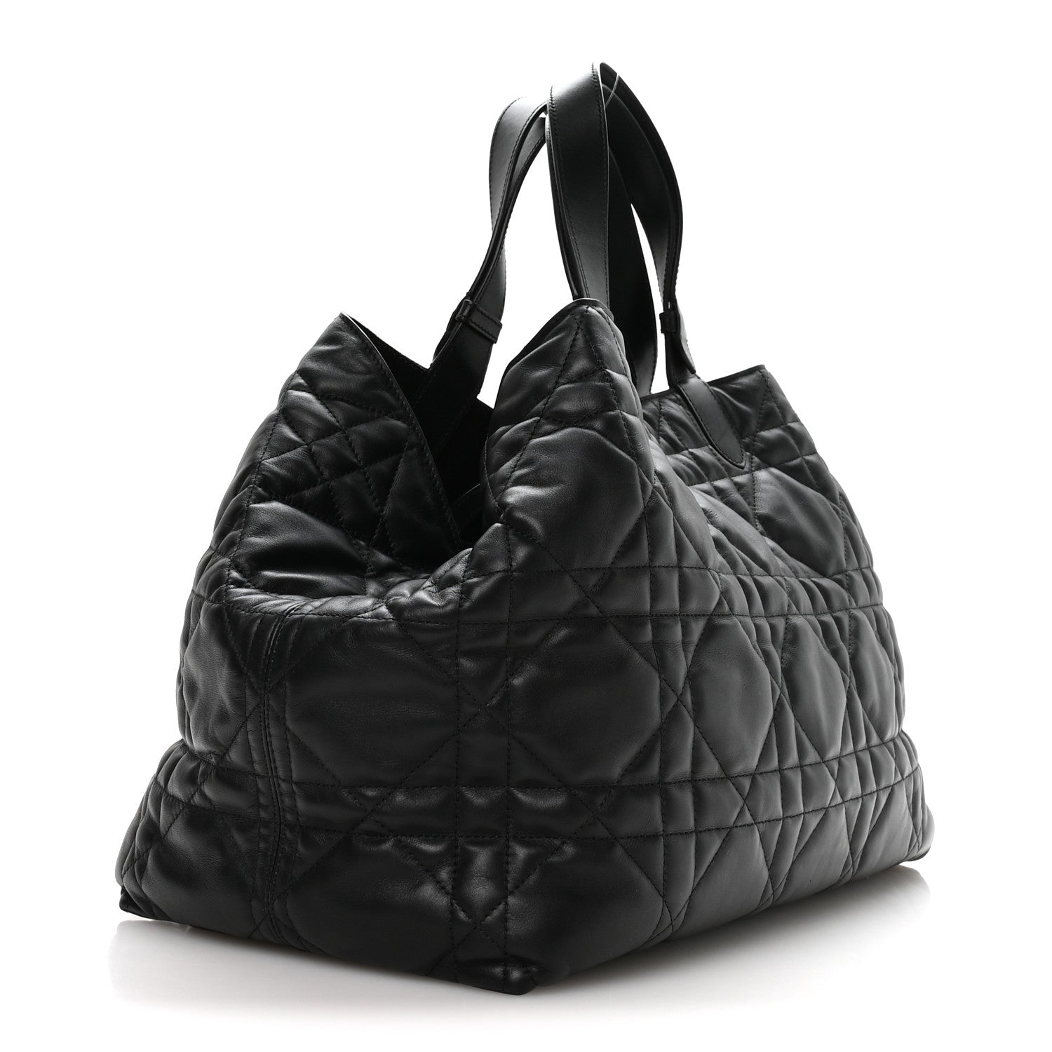 Christian Dior Calfskin Macrocannage Large Toujours Black 4 of 12