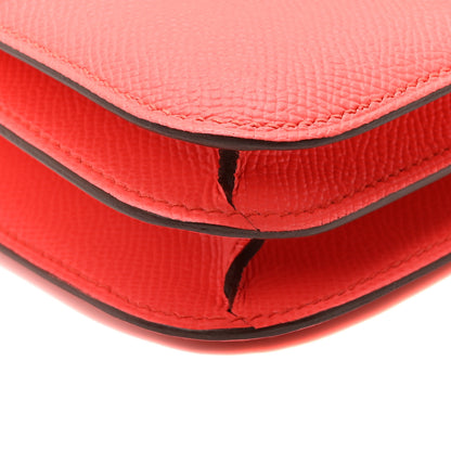 Hermes Epsom Enamel Constance 18 Rose Texas Rouge De Coeur 8 of 9