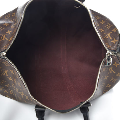 Louis Vuitton Monogram Macassar Keepall Bandouliere 45 5 of 11