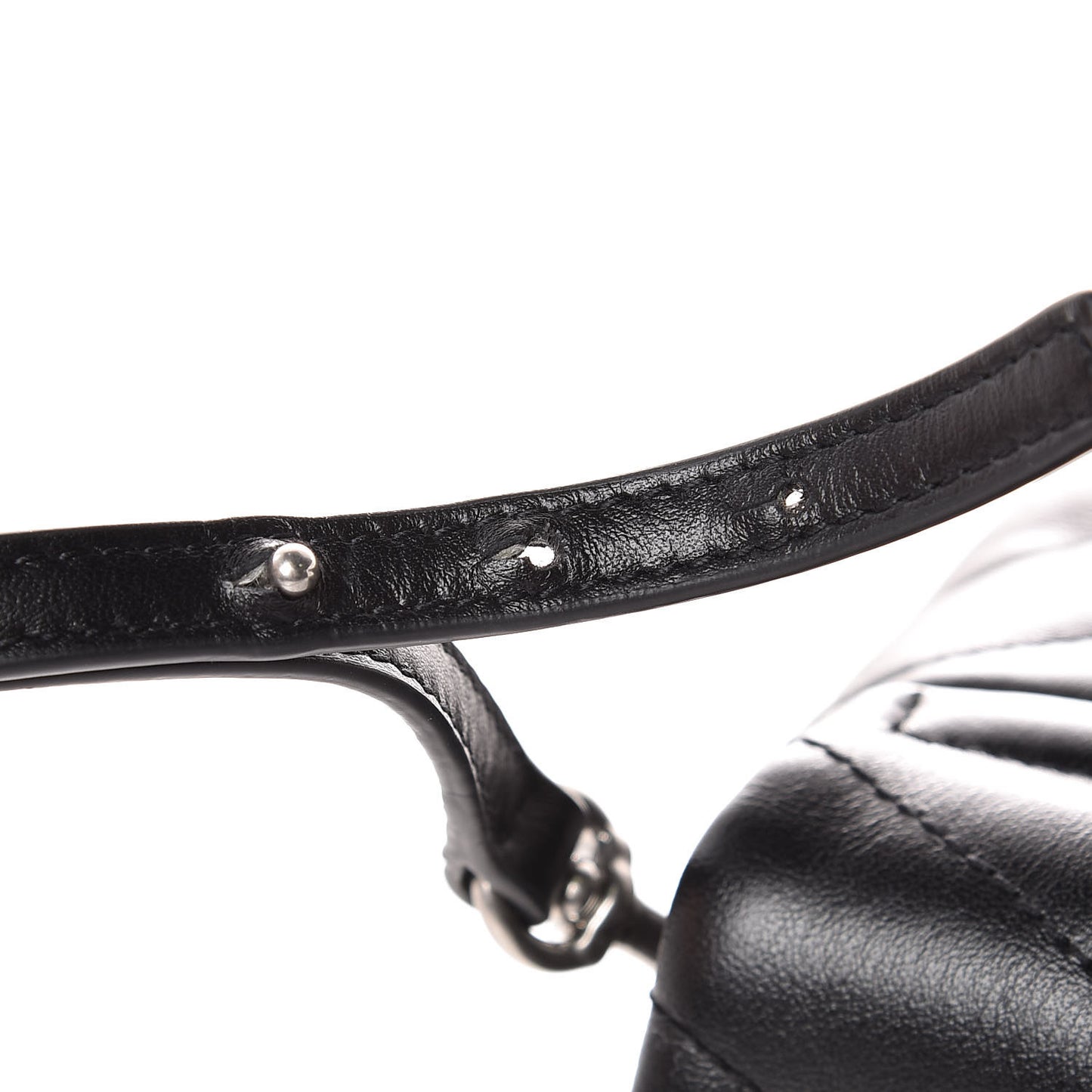 Calfskin Y Quilted Monogram Toy Loulou Crossbody Bag Black