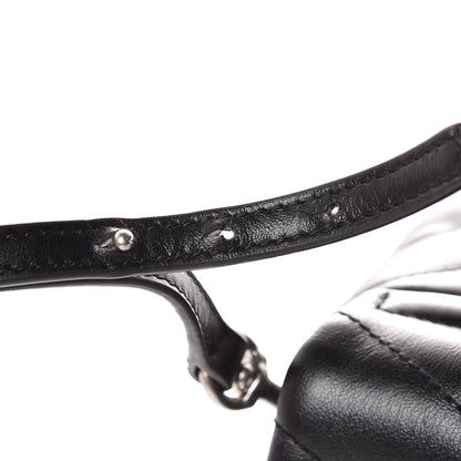 Saint Laurent Calfskin Y Quilted Monogram Toy Loulou Crossbody Bag Black 9 of 10