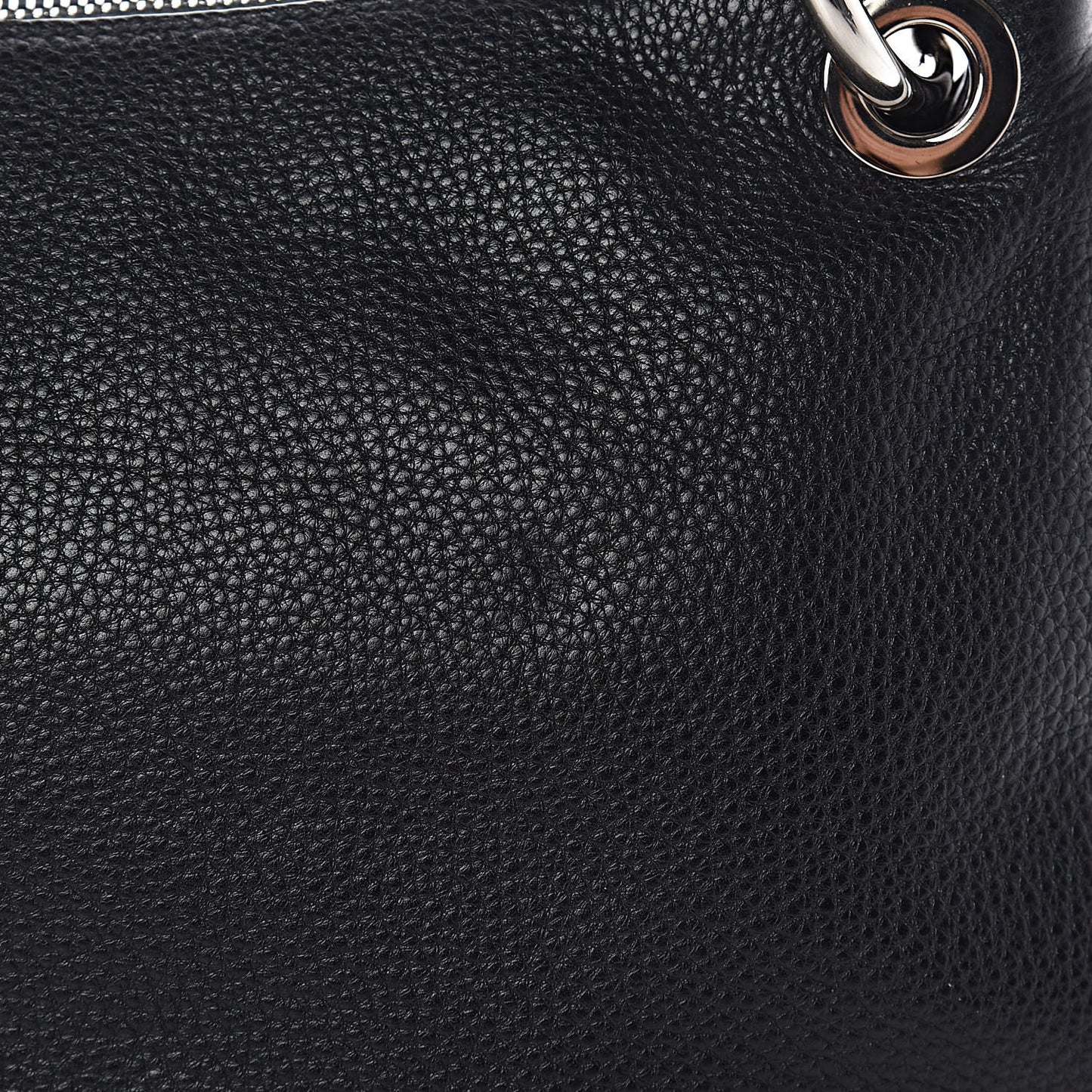 Vitello Daino Shoulder Bag Black