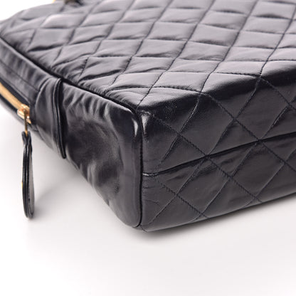 Chanel Lambskin Quilted Shoulder Bag Navy Blue 9 of 11