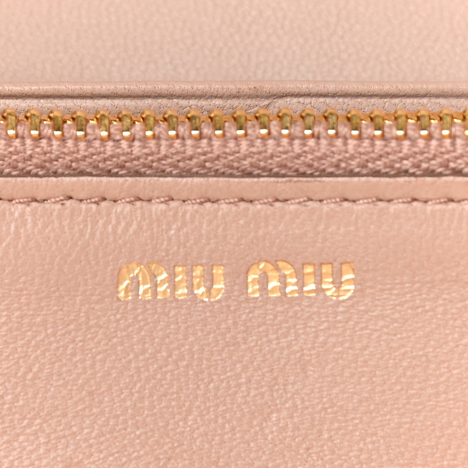 Miu Miu Nappa Matelasse Flap Wallet Cammeo 7 of 8