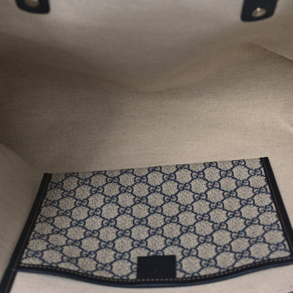 Gucci GG Plus Monogram Medium Signature Web Loop Tote Navy 5 of 11