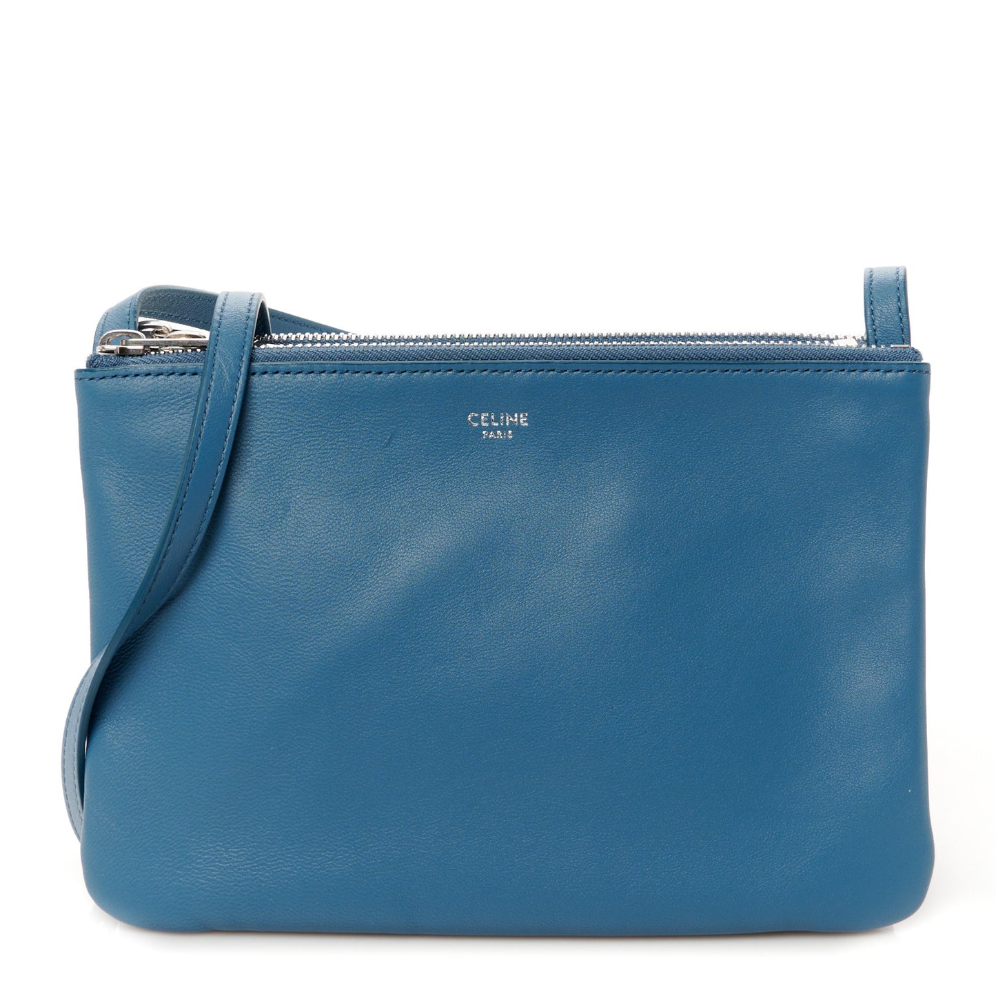 Lambskin Small Trio Crossbody Bag Denim