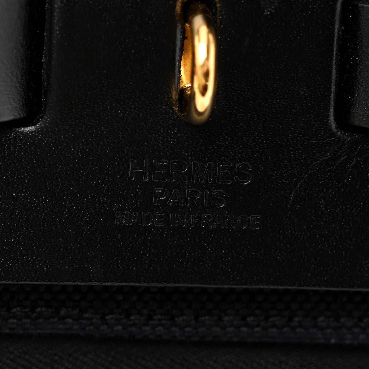 Hermes Military Toile Vache Hunter Herbag Zip Retourne 31 PM Black 7 of 12