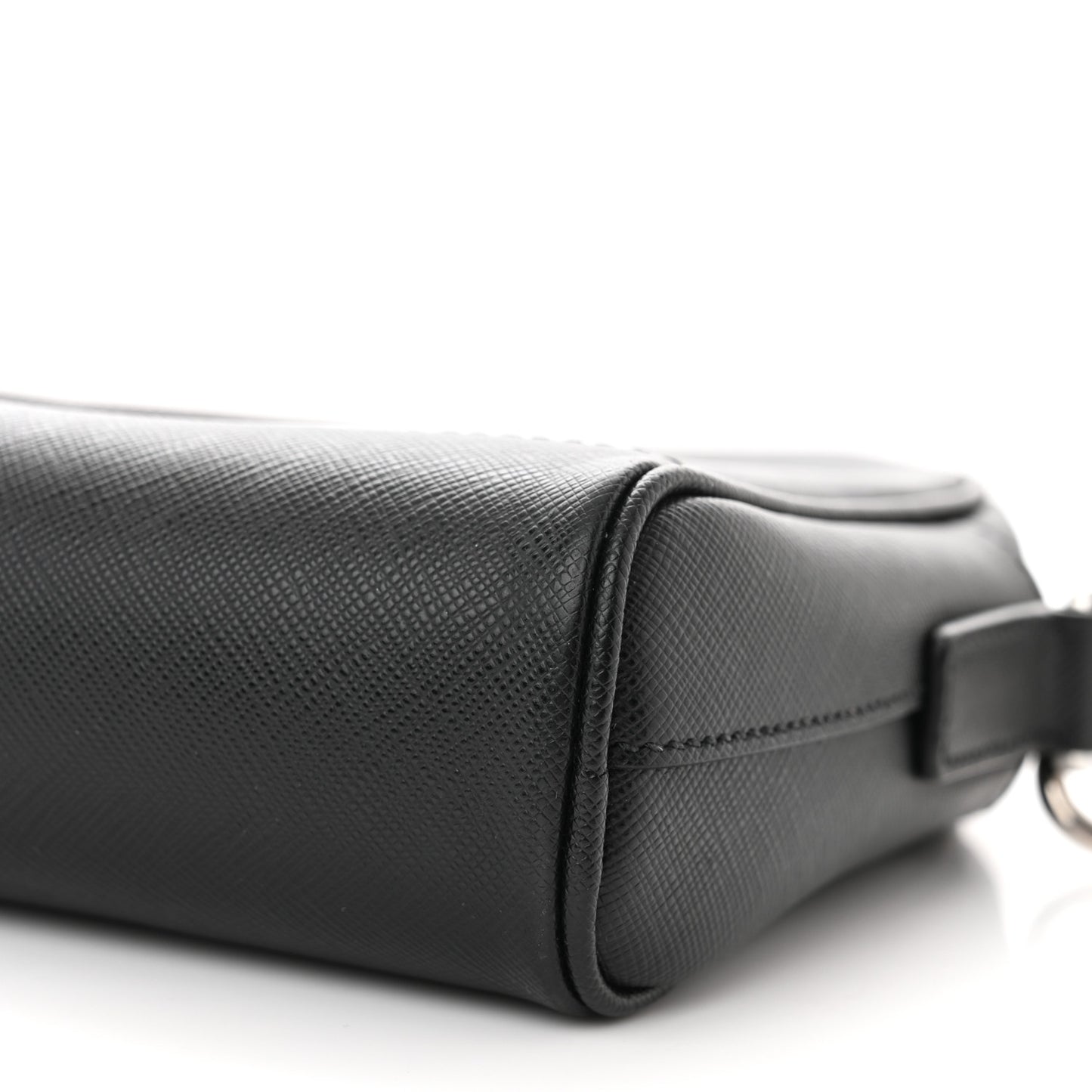 Saffiano Zip Crossbody Bag Black